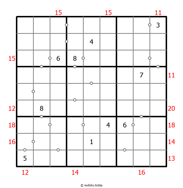 混合数独（非全標記 連続+フレームと） #22798
