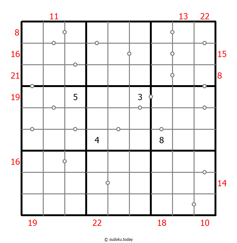 混合数独（非全標記 連続+フレームと） #23971
