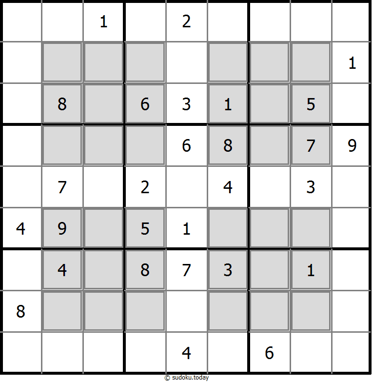 窓口数独 パズル例