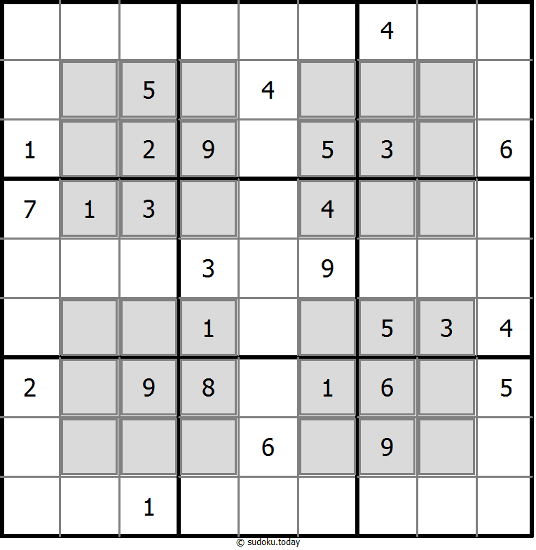 窓口数独 パズル例