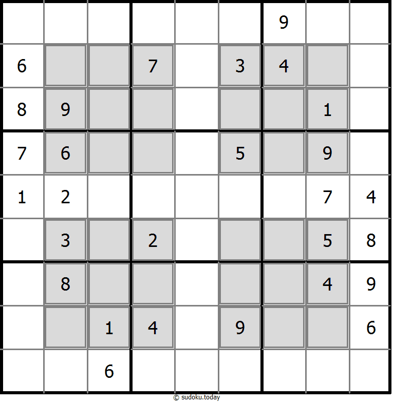 窓口数独 パズル例