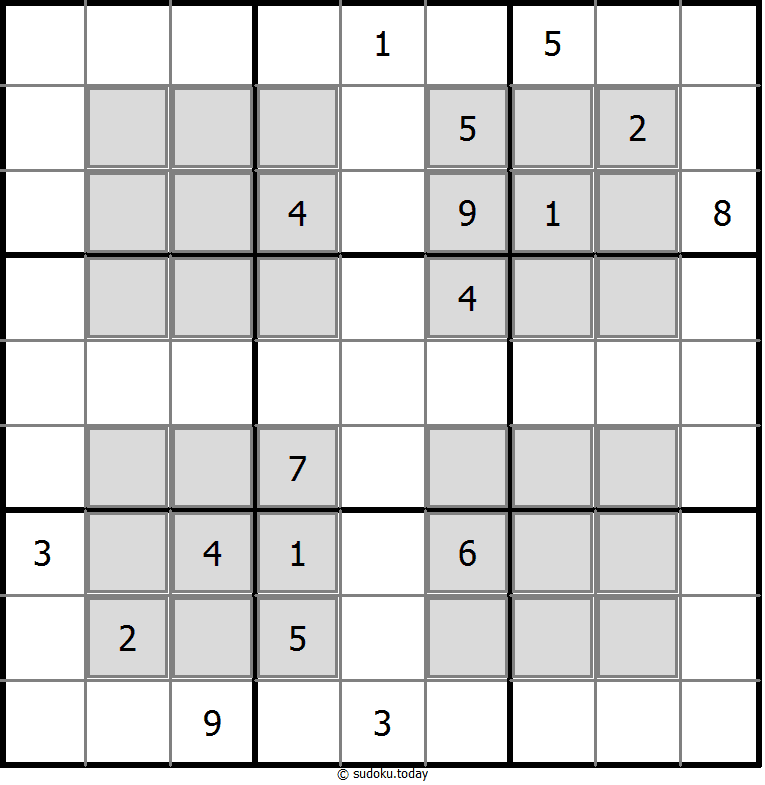 窓口数独 パズル例