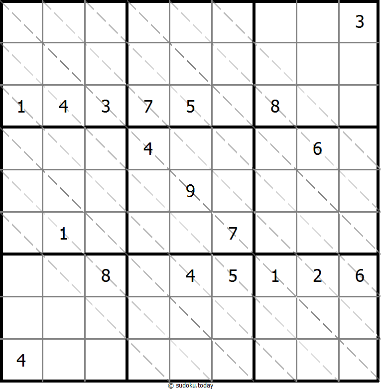 Multi Diagonal Sudoku 2025年11月02日