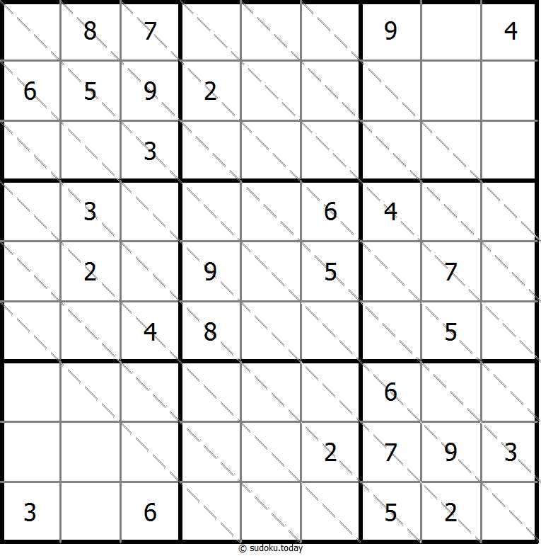 Multi Diagonal Sudoku 2025年10月30日