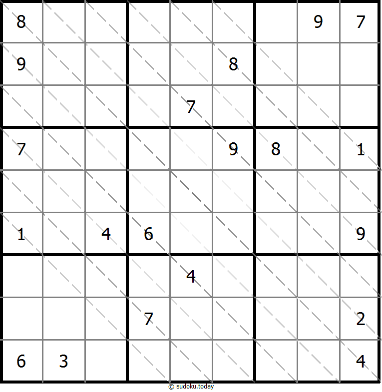 Multi Diagonal Sudoku 2025年11月17日