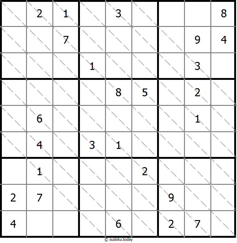 Multi Diagonal Sudoku 2025年11月08日