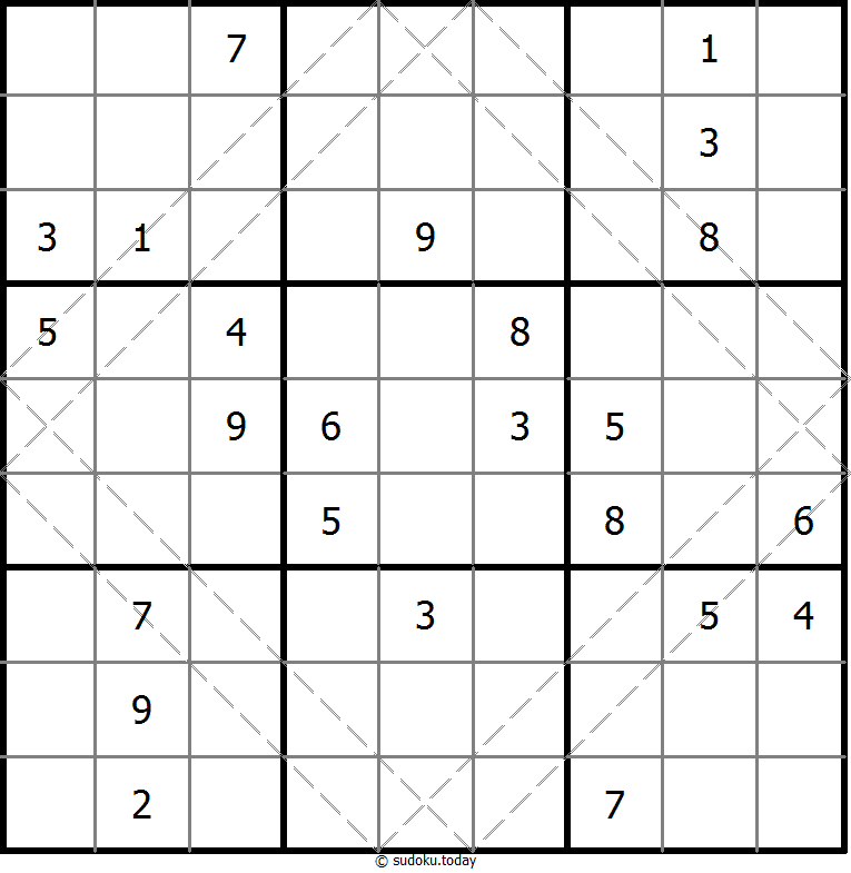 複数対角線数独