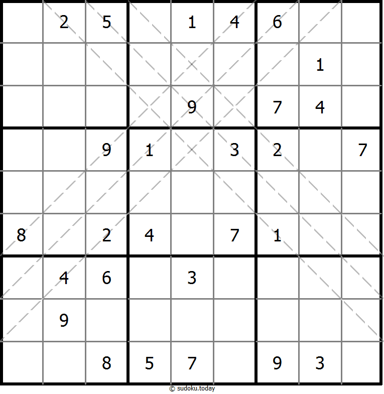 Multi Diagonal Sudoku 2025年11月10日